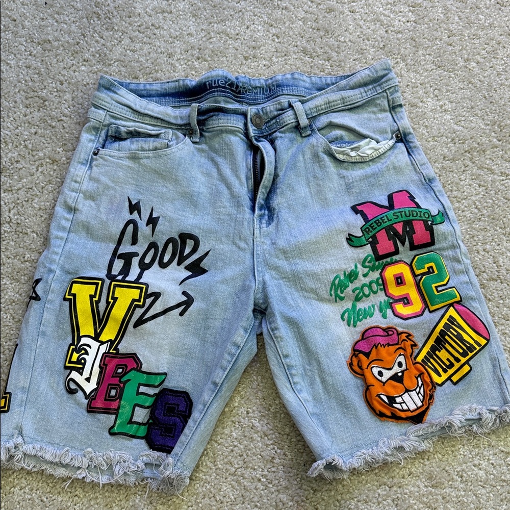 Rue21 Premium Light Blue Denim Shorts